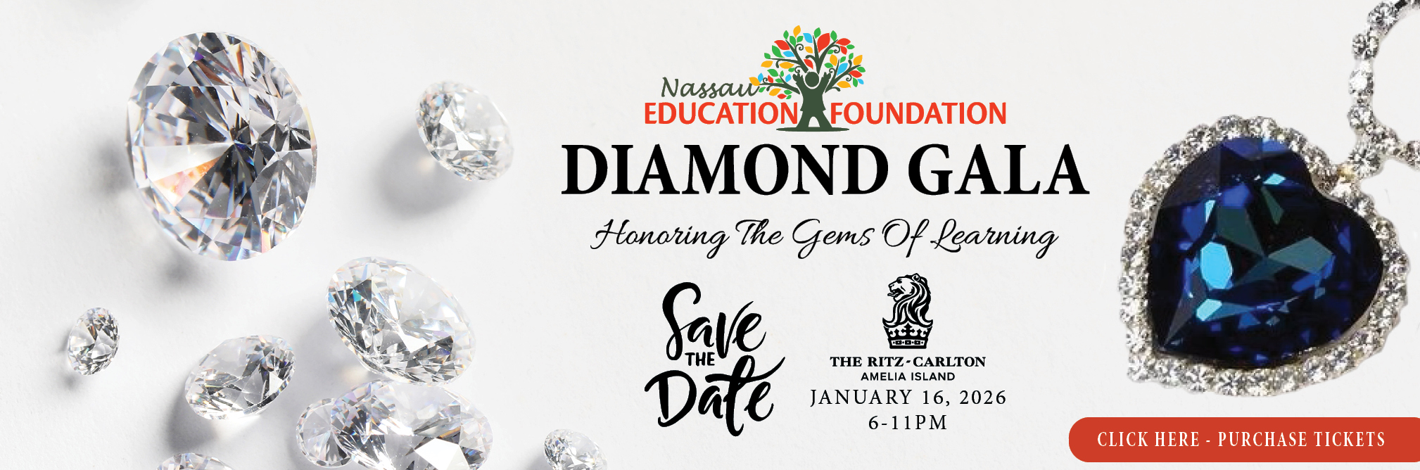 Nassau Education Foundation 2026 Teacher of The Year Gala - JANUARY 16, 2026 6-11PM at Ritz Carlton Amelia Island