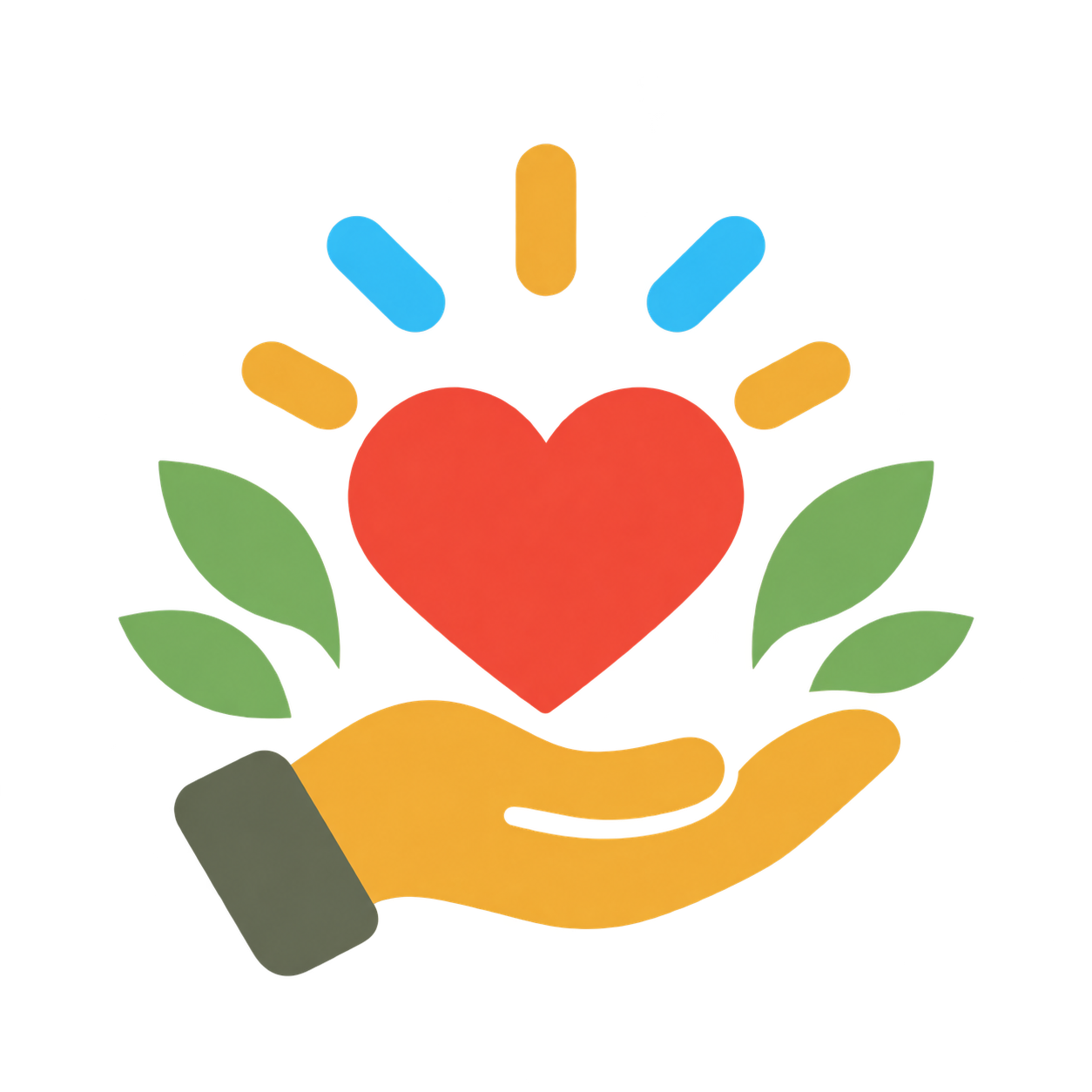 Hand holding a heart representing honor and memorial gifts.
